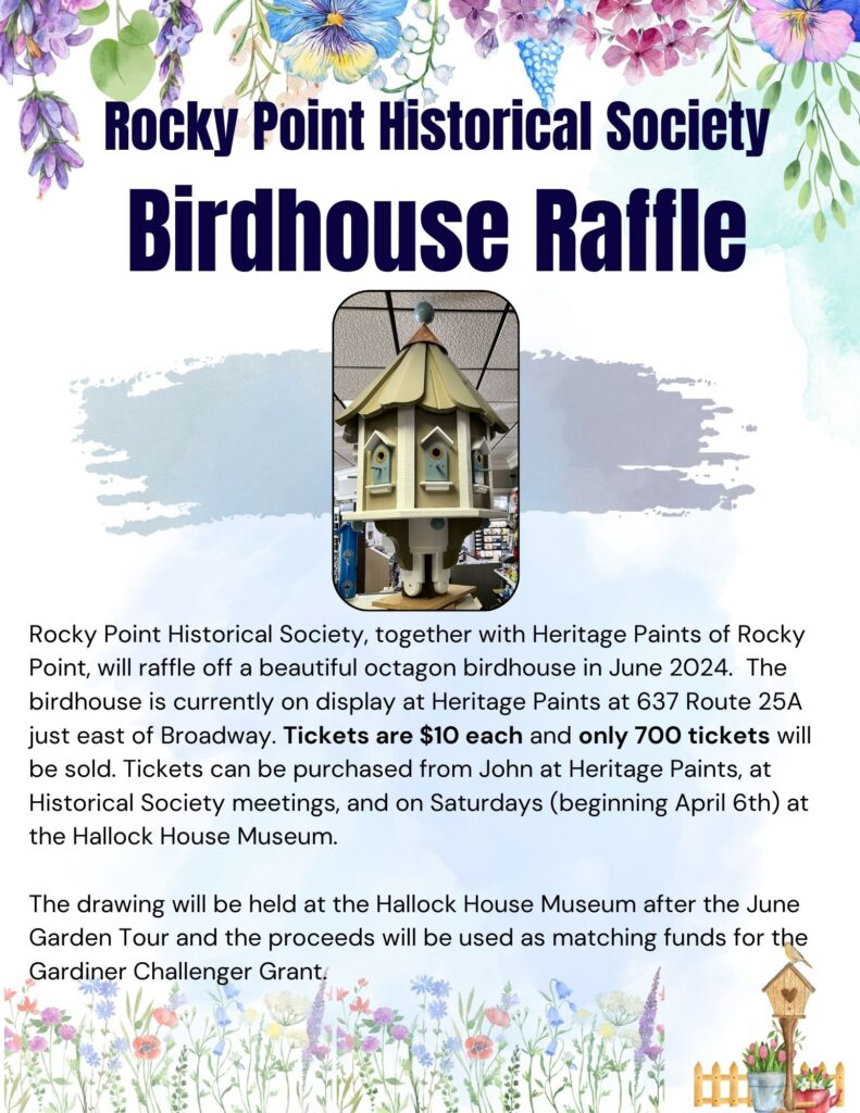 Rocky Point Historical Society 172 Hallock Landing Road — P.O. Box